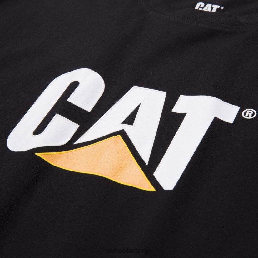 トレードマークロゴTシャツ 黒 男性 N2JB0V242 Caterpillar |トップス＆アウター